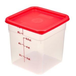 CamSquare läbipaistev polüpropüleenist konteiner söökidele, Cambro, 7,6 l, 7,6L, 215x215x(H)230mm