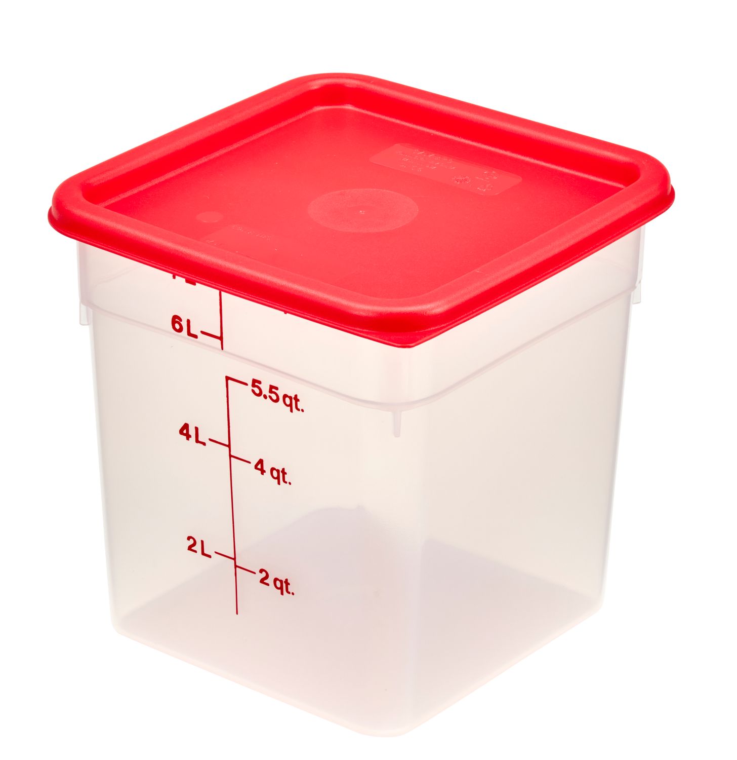 CamSquare läbipaistev polüpropüleenist konteiner söökidele, Cambro, 7,6 l, 7,6L, 215x215x(H)230mm - Image 3