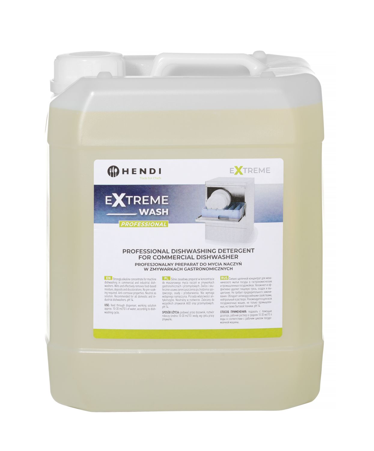 Extreme Wash Professional nõudepesuvahendi tööstuslikule nõudepesumasinale, HENDI, 10 l