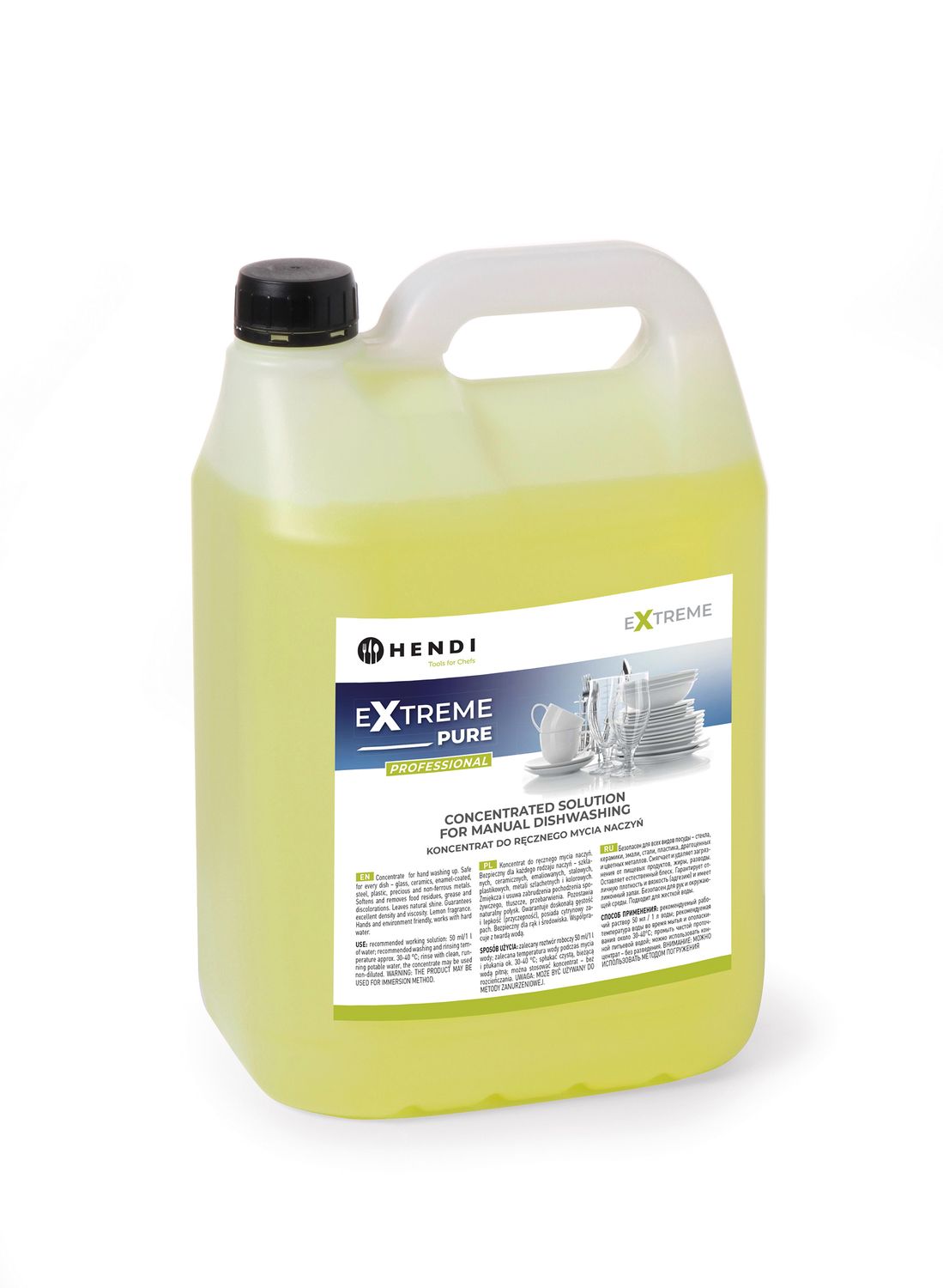 Extreme Pure Professionaalne pesukontsentraat nõude käsitsi pesemiseks - 5l, HENDI, 5 l