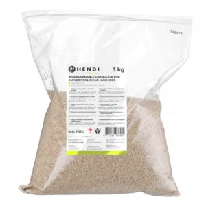 Biodegradable polishing granulate for cutlery polishing machines, HENDI