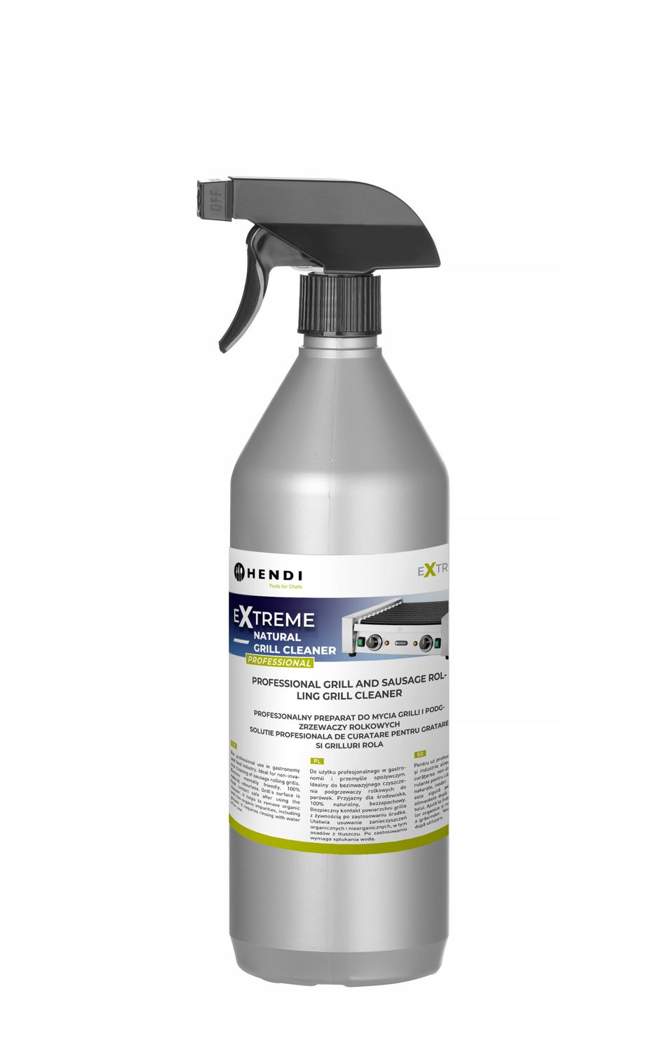 Extreme Natural Grill Cleaner professionaalne grill- ja vorstirullimise grillpuhastusvahend, HENDI, 1 l