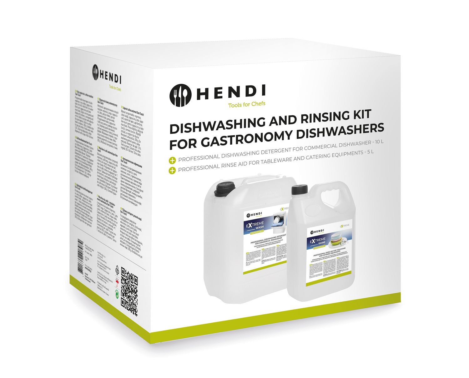 Extreme Wash & Shine professionaalne nõudepesu, HENDI, 10 l + 5 l