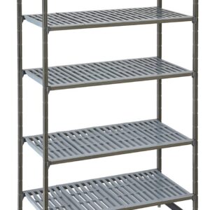 Stellaaž (riiul) Camshelving Basics Plus hoiustamiseks komposiitmaterjalist, 4 ventileeritava riiuliga, Cambro, Camshelving, 915x540x(H)1830mm