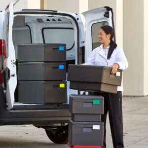 Camdolly for Cam GoBox GN 1/1 insulated carriers., Cambro, red, Red, 692x426x(H)167mm
