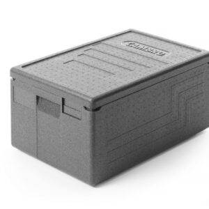 Professional grade insulated carrier CAM GOBOX Economy 46 L, GN 1/1, GN 1/2., Cambro, Black, 600x400x(H)316mm