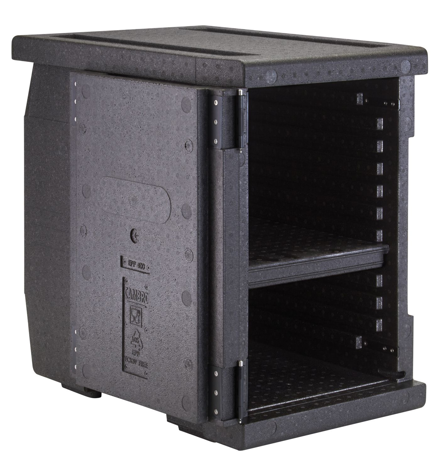 Professional grade insulated carrier Cam GoBox, front-loaded, 86 L, GN 1/1., Cambro, GN 1/1, 86L, Black, 640x440x(H)625mm - Image 3