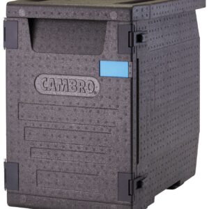 Professional grade insulated carrier Cam GoBox, front-loaded, 86 L, GN 1/1., Cambro, GN 1/1, 86L, Black, 640x440x(H)625mm