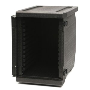 Professional grade insulated carrier Cam GoBox, front-loaded, 86 L, GN 1/1., Cambro, GN 1/1, 86L, Black, 640x440x(H)625mm