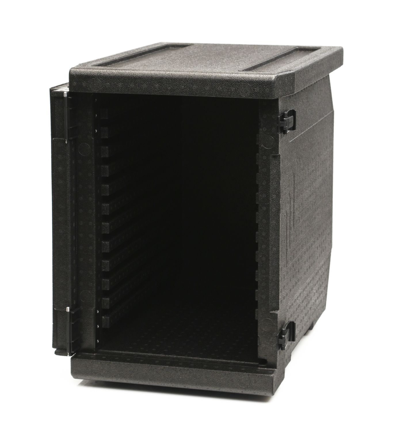 Professional grade insulated carrier Cam GoBox, front-loaded, 86 L, GN 1/1., Cambro, GN 1/1, 86L, Black, 640x440x(H)625mm - Image 4