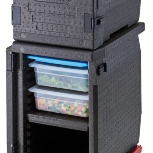 Professional grade insulated carrier Cam GoBox, front-loaded, 86 L, GN 1/1., Cambro, GN 1/1, 86L, Black, 640x440x(H)625mm
