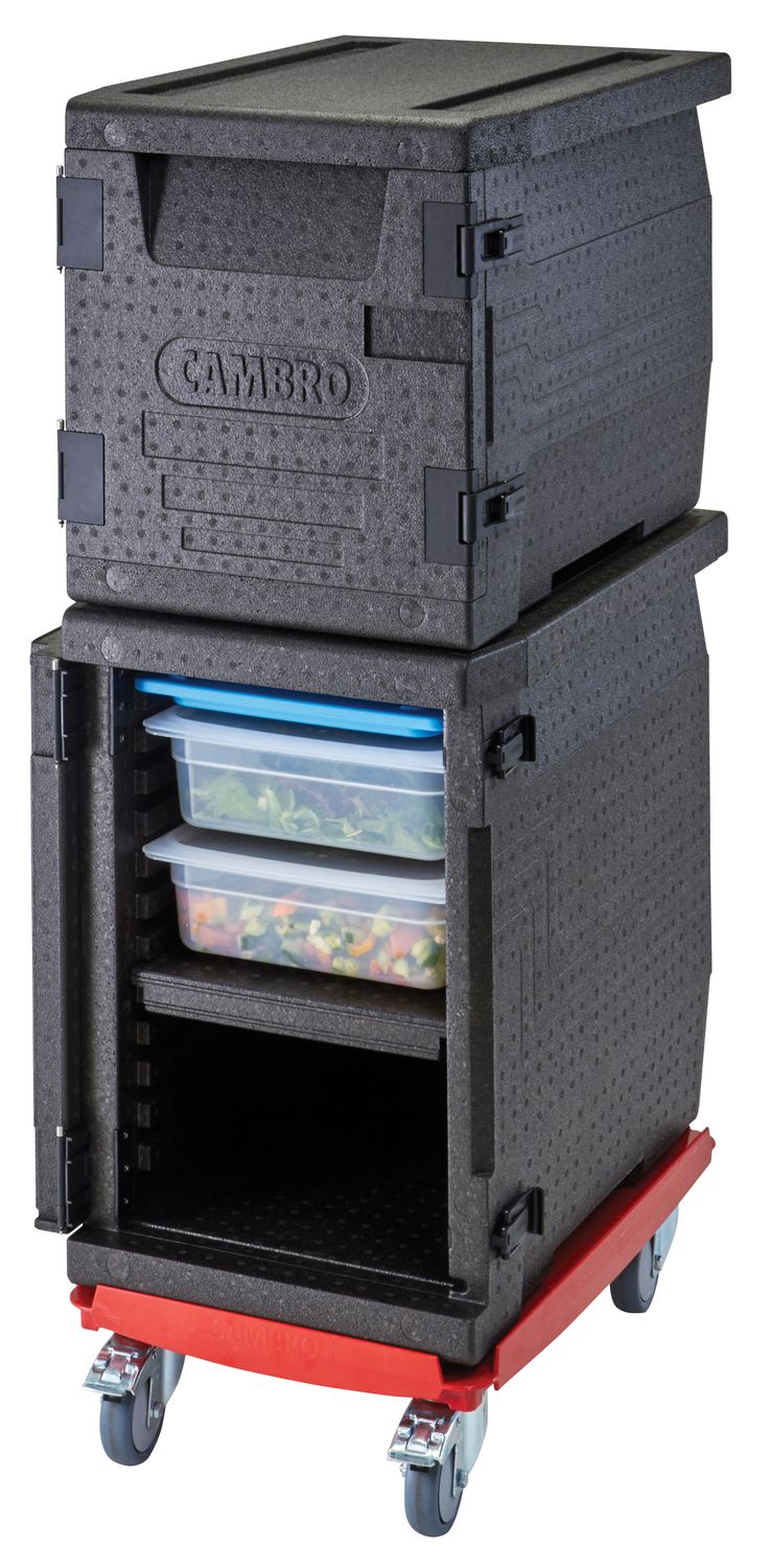 Professional grade insulated carrier Cam GoBox, front-loaded, 86 L, GN 1/1., Cambro, GN 1/1, 86L, Black, 640x440x(H)625mm - Image 10
