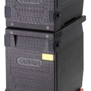 Professional grade insulated carrier Cam GoBox, front-loaded, 86 L, GN 1/1., Cambro, GN 1/1, 86L, Black, 640x440x(H)625mm