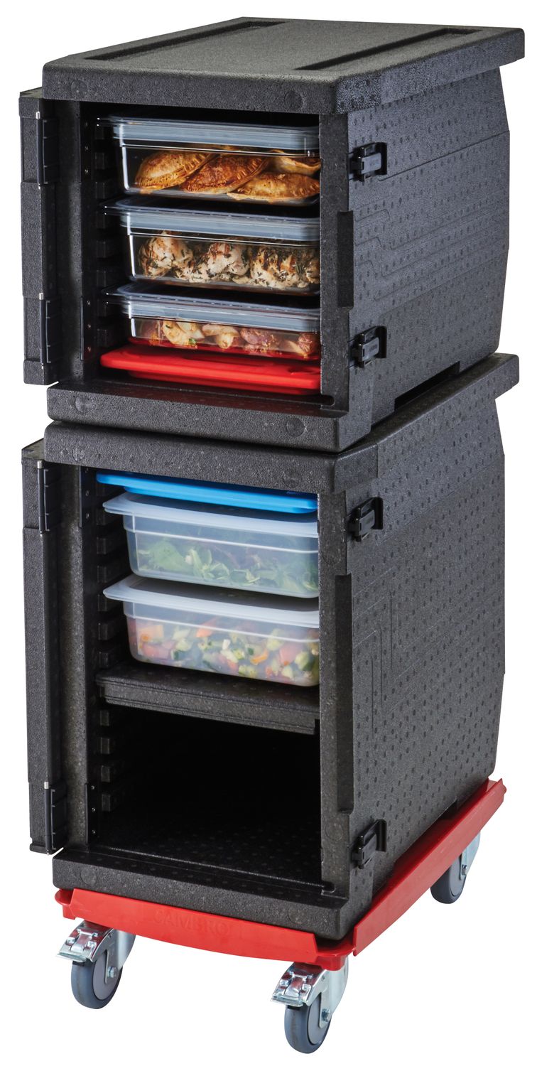 Professional grade insulated carrier Cam GoBox, front-loaded, 86 L, GN 1/1., Cambro, GN 1/1, 86L, Black, 640x440x(H)625mm - Image 8