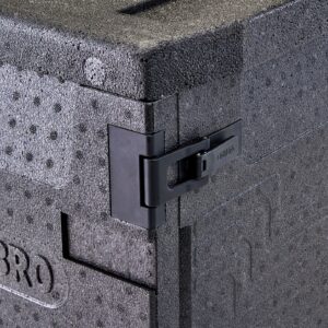 Professional grade insulated carrier Cam GoBox, front-loaded, 86 L, GN 1/1., Cambro, GN 1/1, 86L, Black, 640x440x(H)625mm
