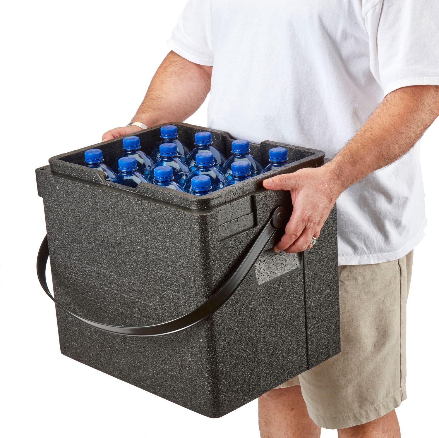 Soojusisolatsioonkonteiner Cam GoBox jookidele, ülemine laadimine, õlarihmaga, 35 l, Cambro, 35L, 420x335x(H)420mm - Image 4