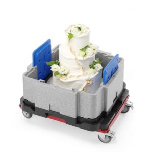 Multifunktsionaalne Cam GoBox isoleeritud konteiner, Cambro, Helehall, 641x641x(H)754mm