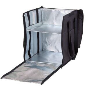 Kokkupandav soojusisolatsioonranits liikuva vaheseinaga, Cambro, 78L, Must, 355x380x(H)430mm