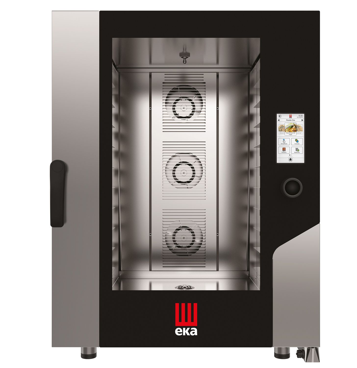Konvektsioon-auruahi Millennial Touch Screen Bakery automaatse pesemissüsteemiga, 10 × 600× 400 mm – elektroonilise juhtimisega, elektriline, Tecnoeka, 400V/17000W, 850x1035x(H)1130mm