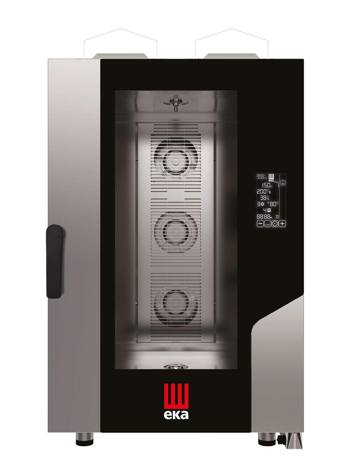 Konvektsioon-auruahi Millennial Black Mask Gastro, 11 × GN 1/1 – elektroonilise juhtimisega, gaasiahi, Tecnoeka, 230V/700W, 17500kW, 730x849x(H)1231mm