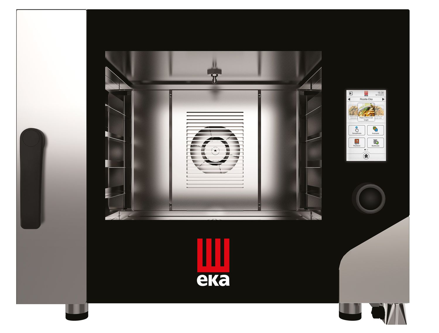 Konvektsioon-auruahi Millennial Touch Screen Bakery automaatse pesemissüsteemiga, 4 × 600× 400 mm – elektroonilise juhtimisega, elektriline, Tecnoeka, 400V/7800W, 850x1035x(H)700mm