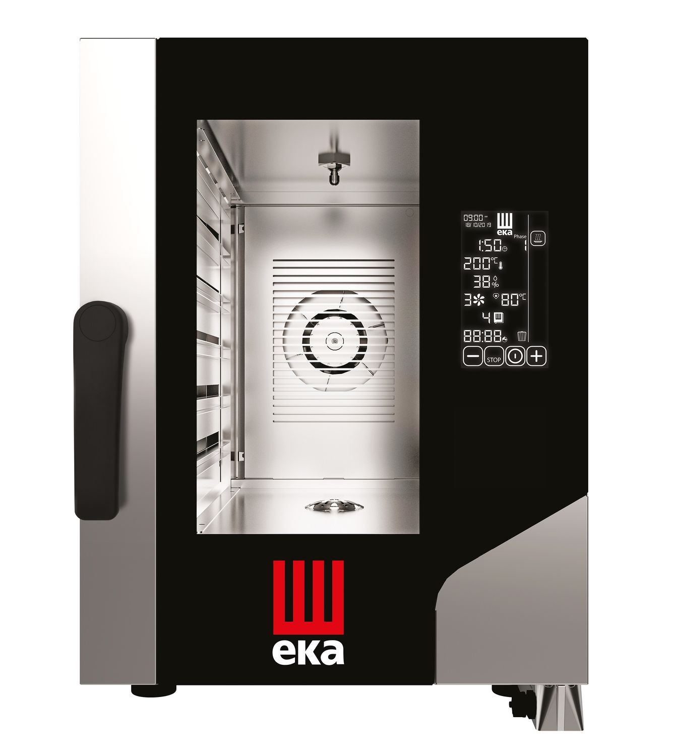 Elektriline konvektsiooniga auruahi Millennial Black Mask Gastro Compact 6 x GN 1/1, elektrooniline juhtimine, Tecnoeka, 400V/7800W, 500x930x(H)700mm