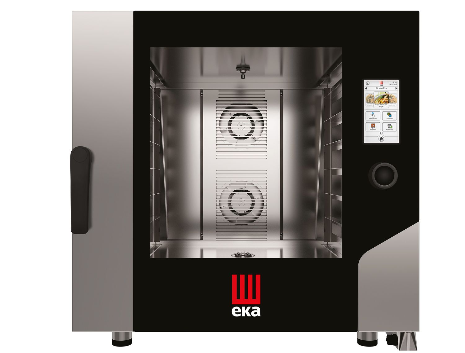 Konvektsioon-auruahi Millennial Touch Screen Bakery automaatse pesemissüsteemiga, 6 × 600× 400 mm – elektroonilise juhtimisega, elektriline, Tecnoeka, 400V/11400W, 850x1035x(H)850mm