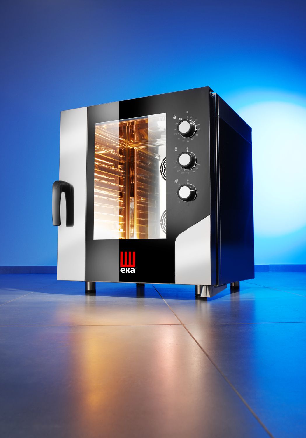 Konvektsioon-auruahi Millennial Smart Gastro 7 × GN 1/1 - elektromehaaniliselt juhitav, elektriline, Tecnoeka, Millennial Smart, 400V/10400W, 730x855x(H)850mm