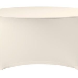 Table cover round, HENDI, Symposium, Cream, ⌀1800x(H)760mm