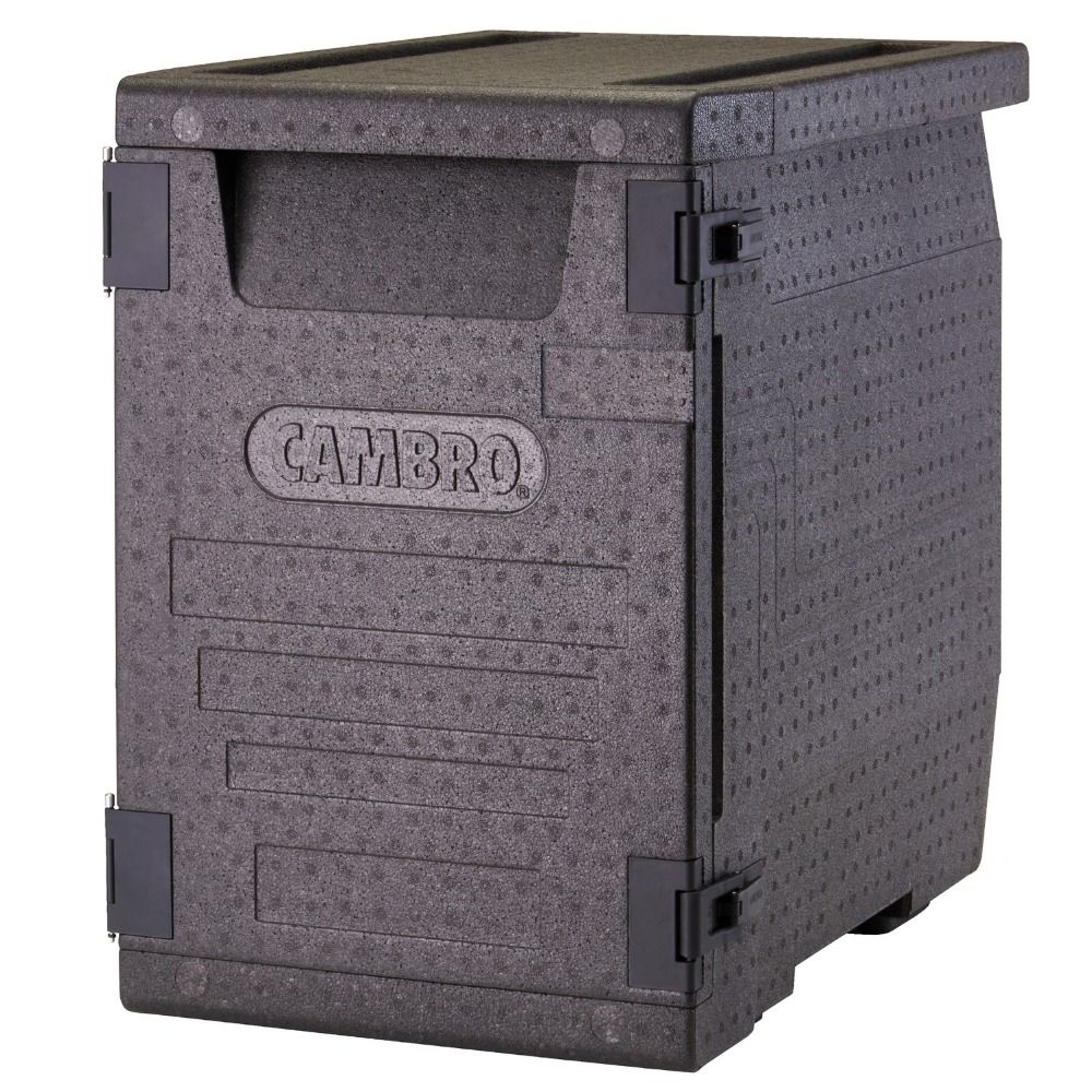 Professional grade insulated carrier Cam GoBox, front-loaded, 86 L, GN 1/1., Cambro, GN 1/1, 86L, Black, 640x440x(H)625mm - Image 12