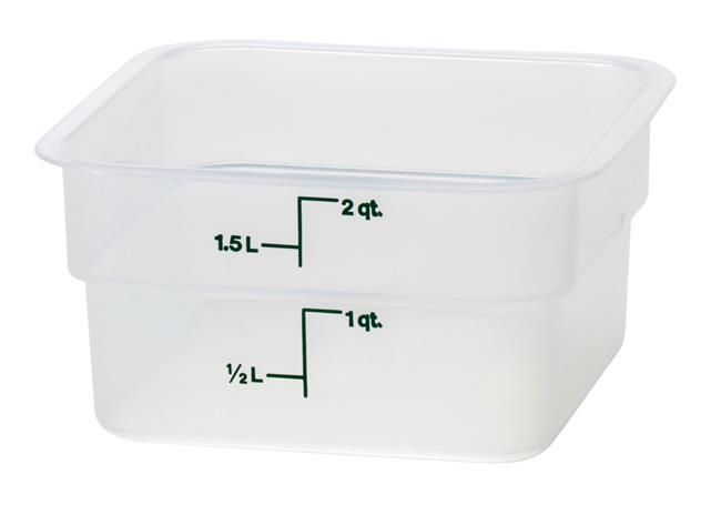 CamSquare läbipaistev polüpropüleenist konteiner söökidele, Cambro, 7,6 l, 7,6L, 215x215x(H)230mm - Image 4