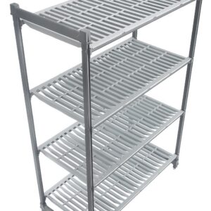 Stellaaž (riiul) Camshelving Basics Plus hoiustamiseks komposiitmaterjalist, 4 ventileeritava riiuliga, Cambro, Camshelving, 915x540x(H)1830mm