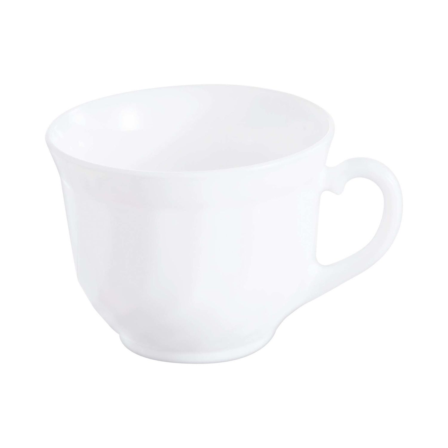 Trianoni tass, Arcoroc, Trianon, 220 ml, 0,22L, Valge, ⌀87x(H)67mm