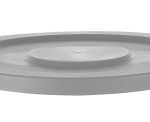 Lid for round waste bin, AmerBox, fits 691038, Light grey, ⌀570x(H)35mm