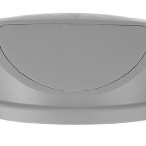 Push lid for round waste bin, AmerBox, fits 691038, Light grey, ⌀580x(H)190mm