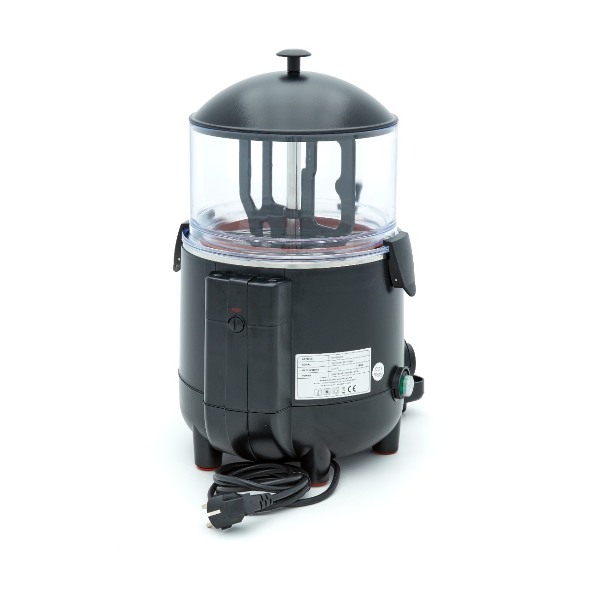 Kuuma šokolaadi dosaator - 5L - must - Image 4