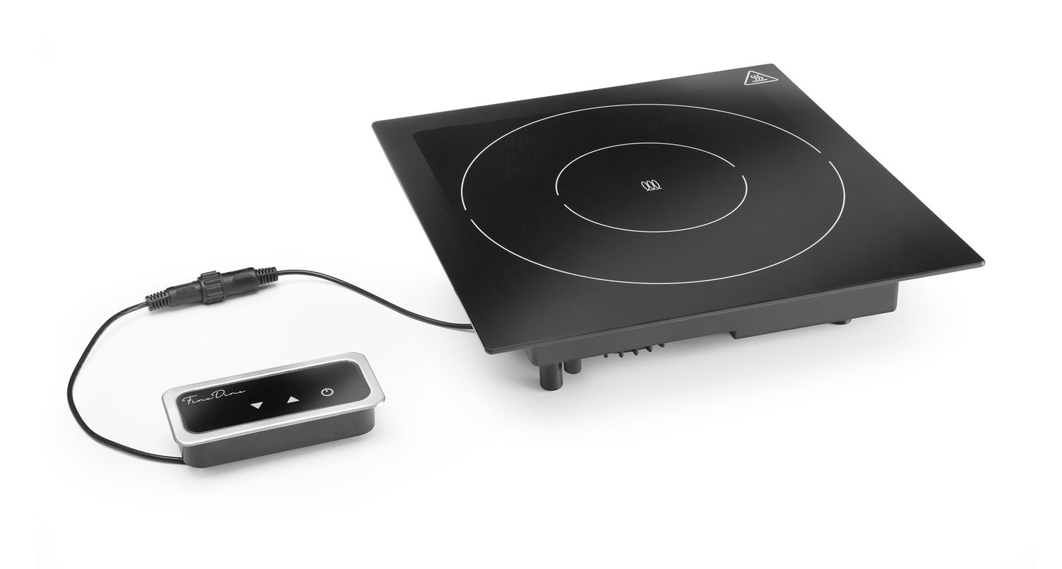 Sisseehitatud induktsioonkütteseade 1000 W, Fine Dine, Must, 230V/1000W, 350x397x(H)85mm