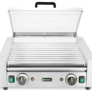 Vorstide rullgrill - 2 energiasäästliku kattega tsooni, HENDI, 230V/980W, 566x527x(H)259mm