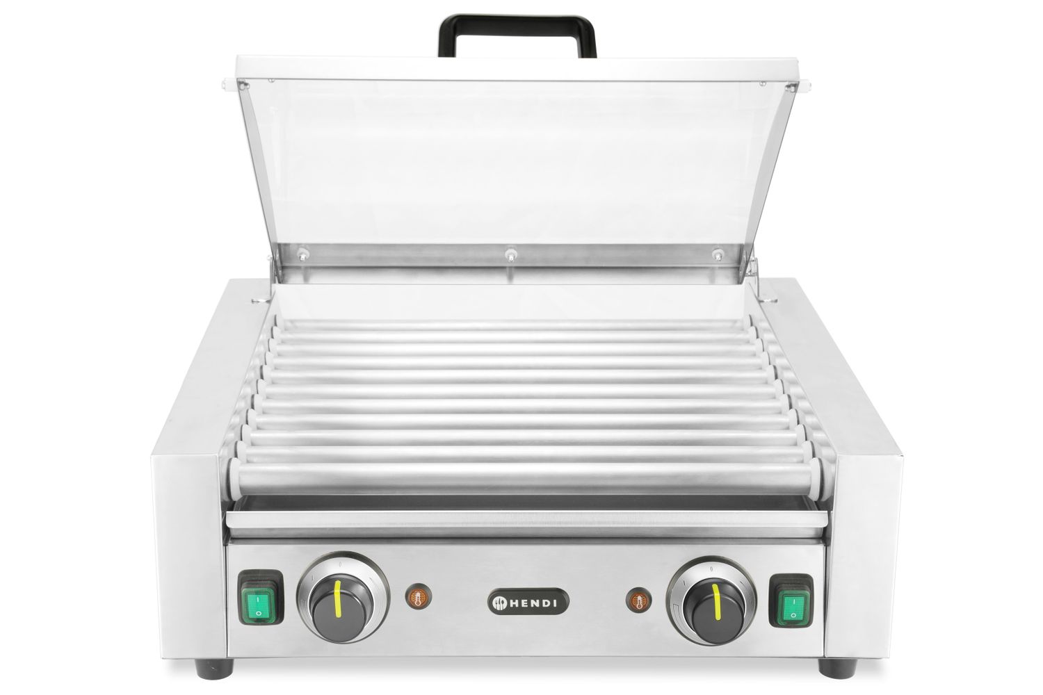 Vorstide rullgrill - 2 energiasäästliku kattega tsooni, HENDI, 230V/980W, 566x527x(H)259mm