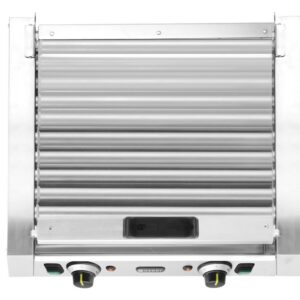 Vorstide rullgrill - 2 energiasäästliku kattega tsooni, HENDI, 230V/980W, 566x527x(H)259mm