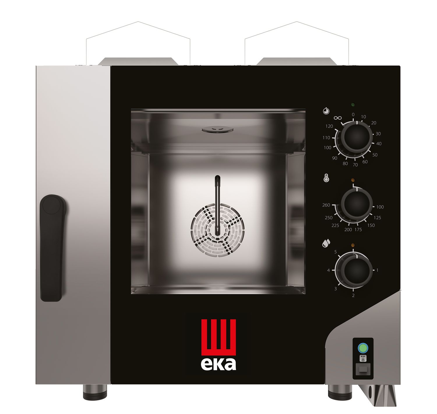 Konvektsioon-auruahi Millennial Smart Gastro 5 × GN 1/1 - elektromehaanilise juhtimisega, gaasiahi, Tecnoeka, 230V/300W, 9300kW, 730x855x(H)801mm