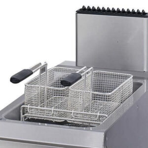 Premium Deep Fryer - 1 x 22L - Single Unit - 90cm Deep - with Drain Tap - Gas