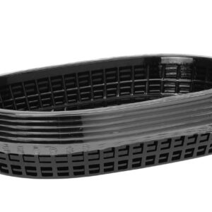 Ovaalne leivakorv, HENDI, Must, 6 tk., 272x175x(H)38mm