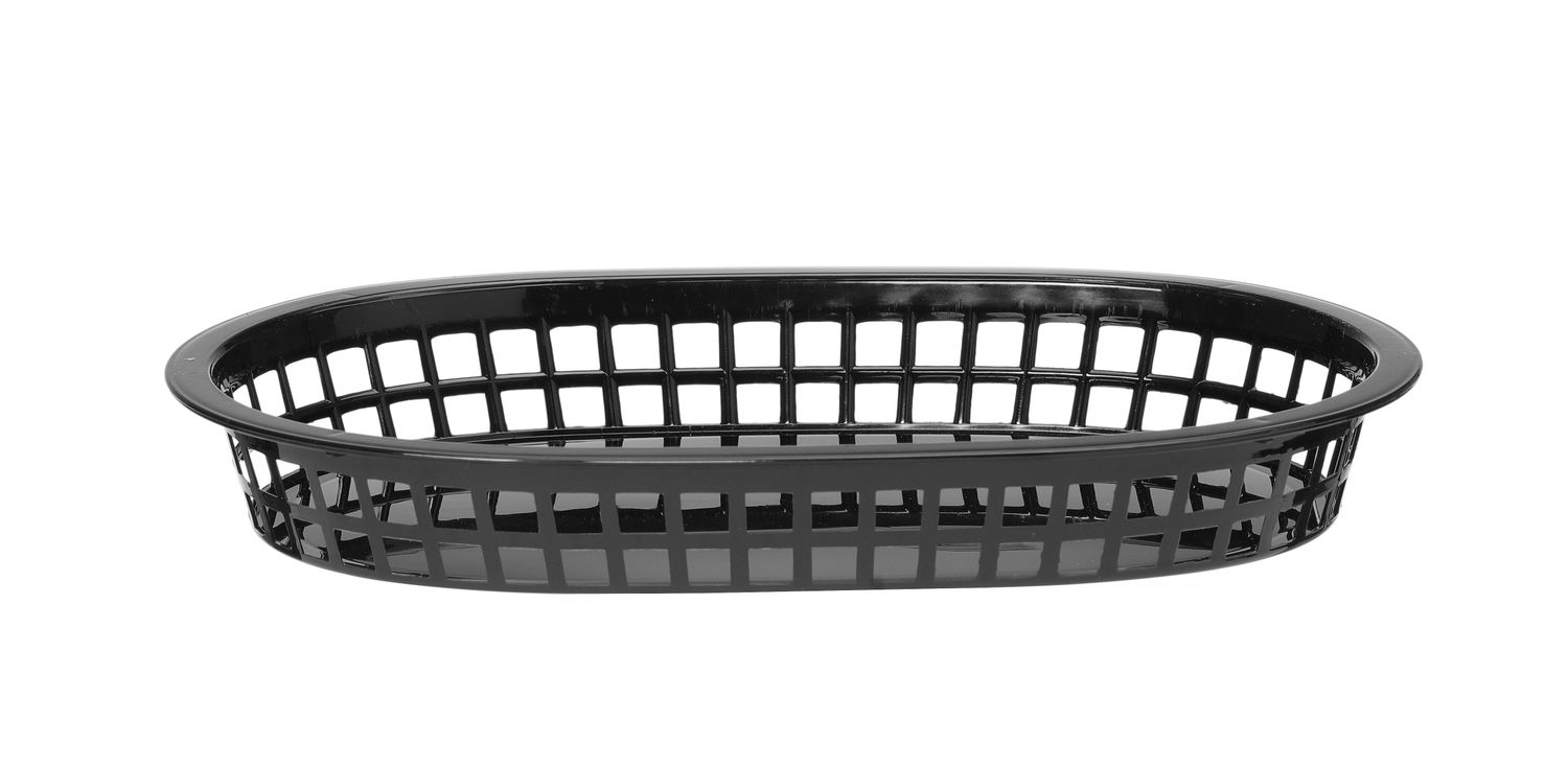 Ovaalne leivakorv, HENDI, Must, 6 tk., 272x175x(H)38mm