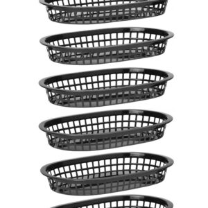 Ovaalne leivakorv, HENDI, Must, 6 tk., 272x175x(H)38mm