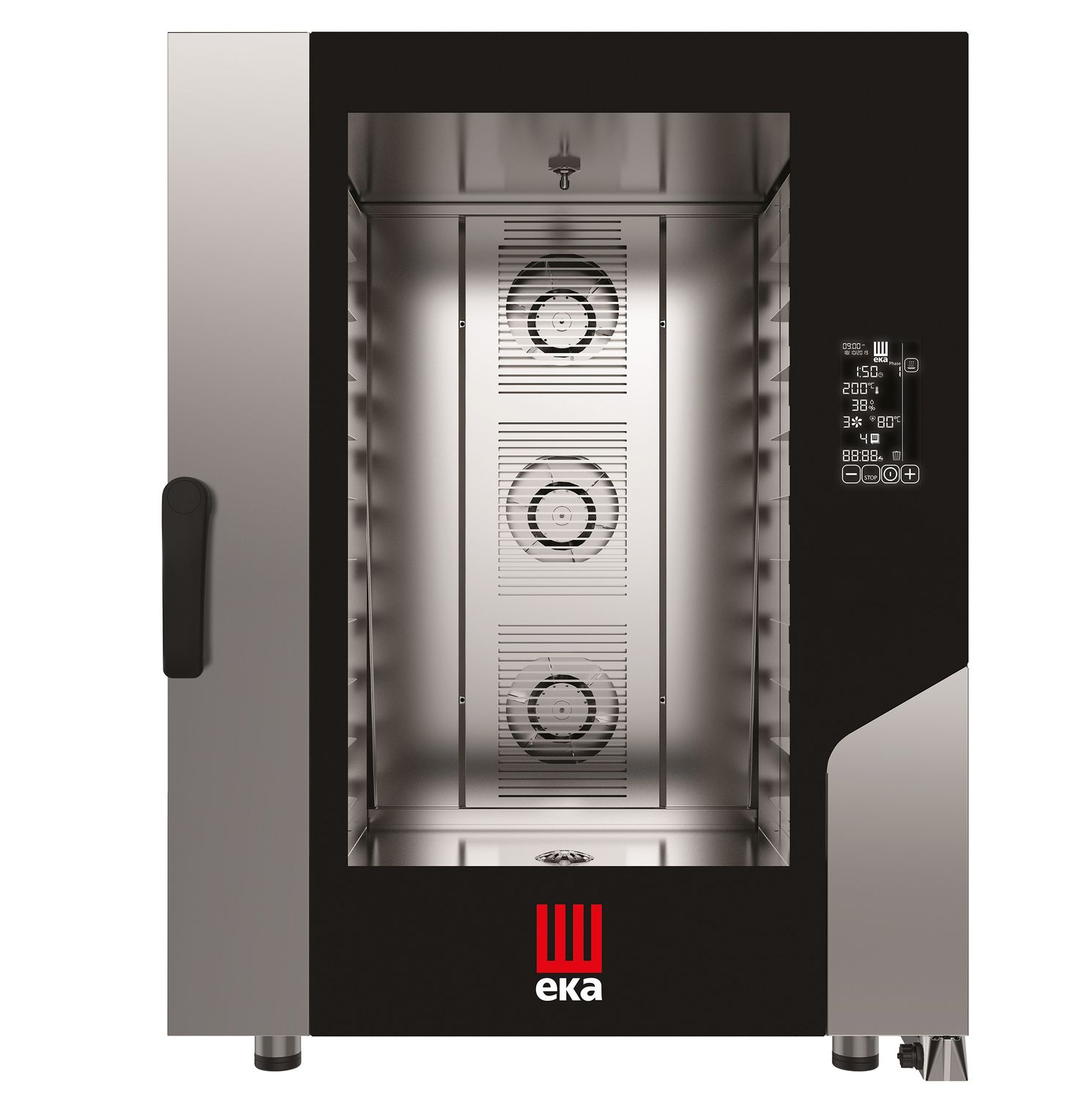 Konvektsioon-auruahi Millennial Black Mask Bakery, 10 × 600 × 400 mm – elektroonilise juhtimisega, elektriline, Tecnoeka, 400V/15500W, 850x1035x(H)1130mm