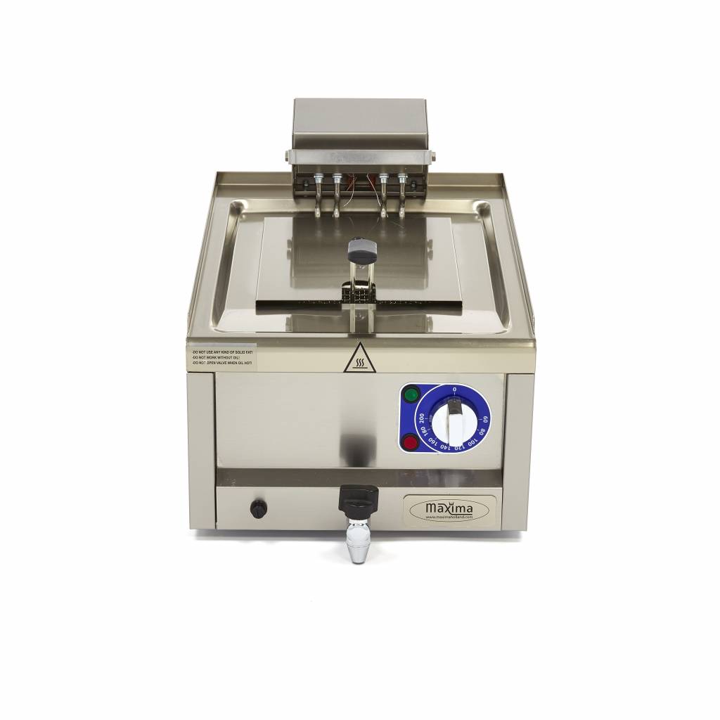 Fritüür - 10L - 1 korv - tühjenduskraaniga - 400V