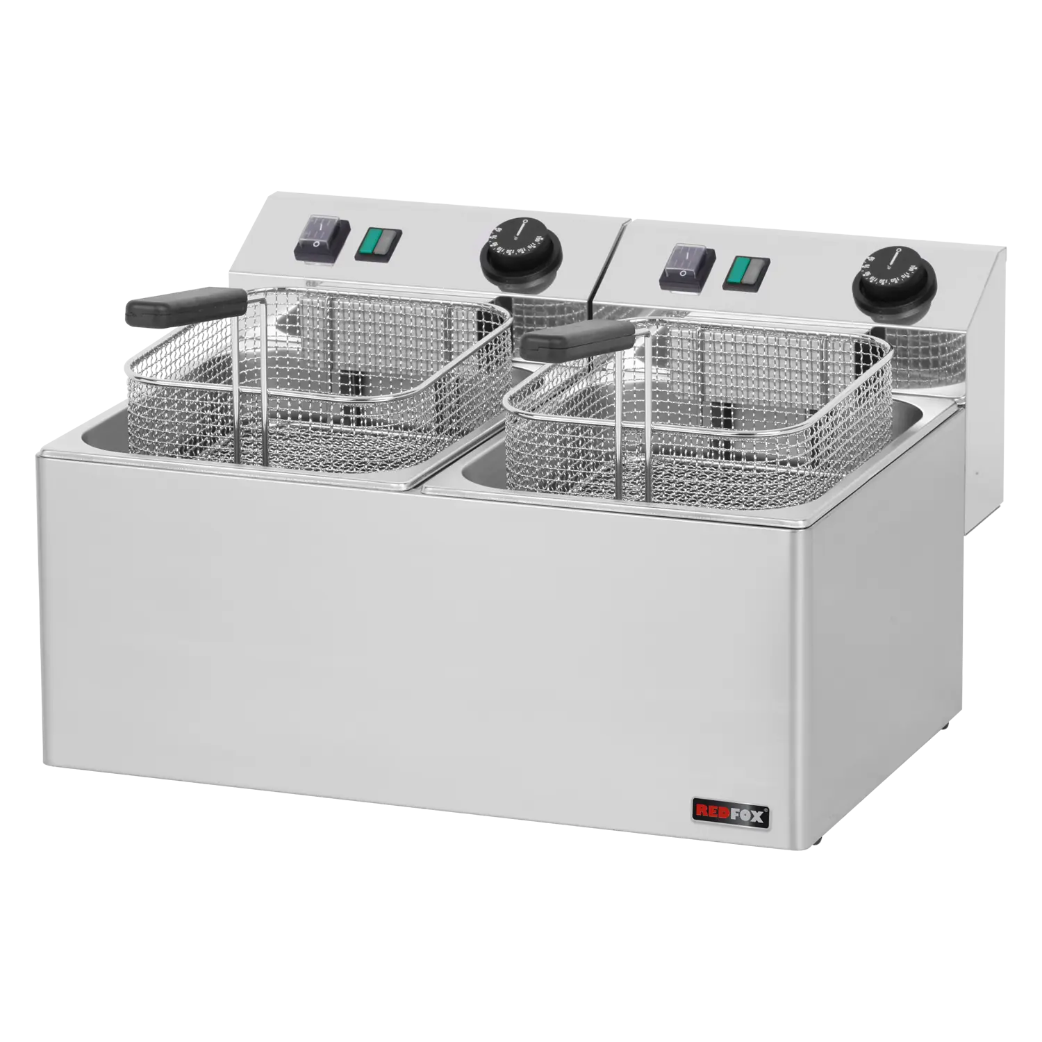 Elektriline fritüür 2 korviga 0,38 kW/l, 8+8 l lauapealne 230 V FE 77 E