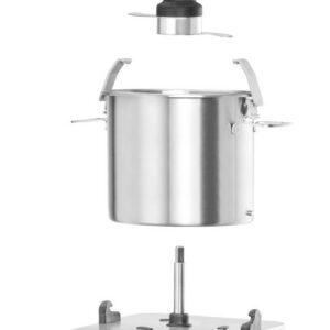 Elektriline kutter (köögikombain kausiga), HENDI, Profi Line, 8 kg, Hõbedane, 230V/800W, 377x350x(H)586mm