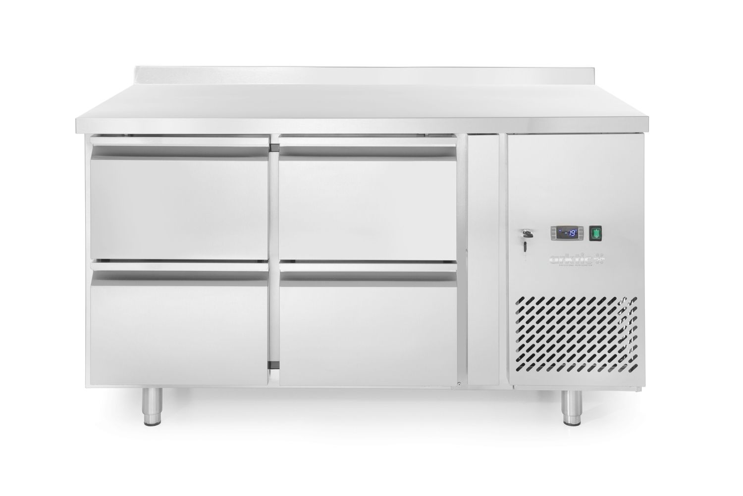 Külmlett, 4 sahtliga, Arktic, Profi Line, 90L, Hõbedane, 230V/250W, 1360x700x(H)840mm